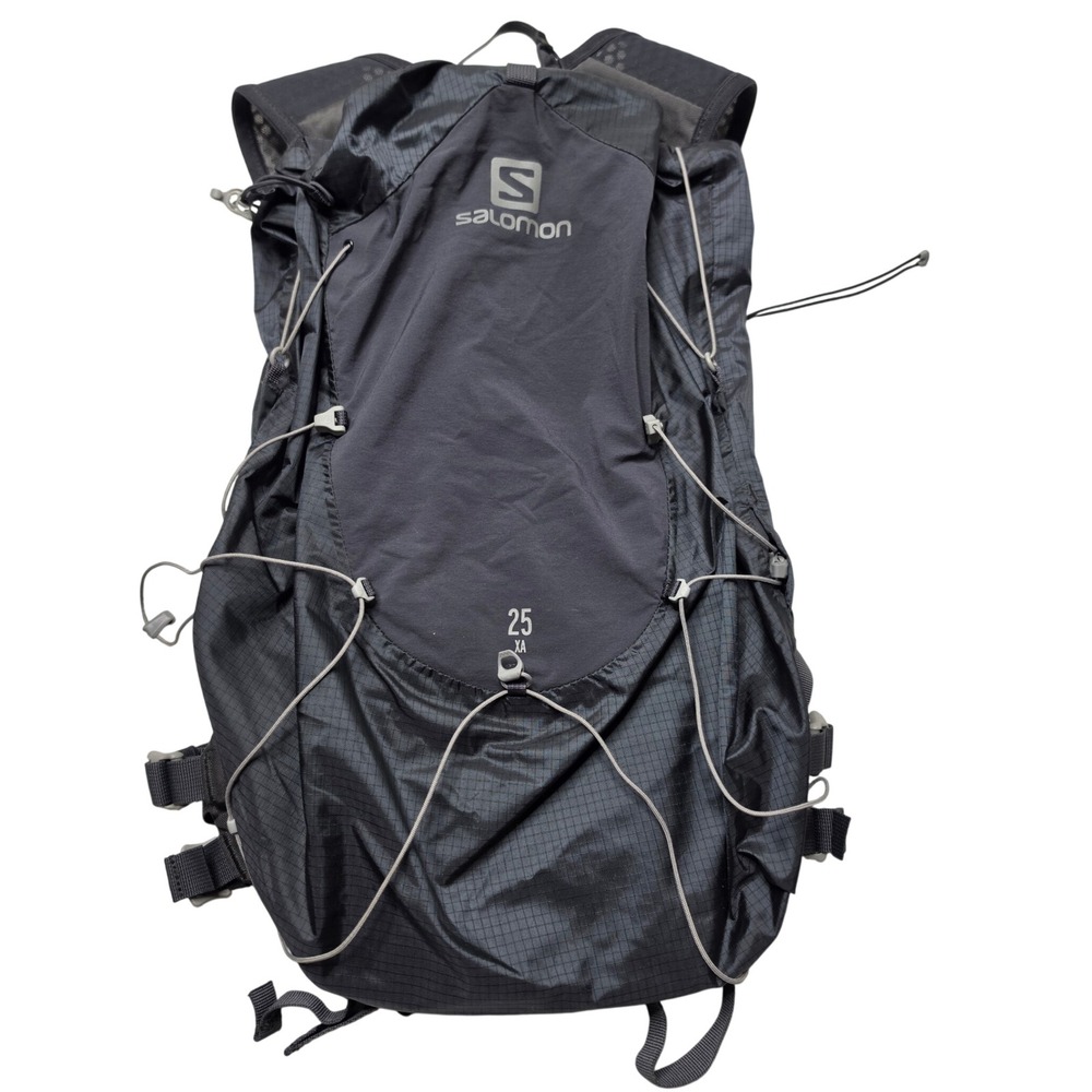 Salomon XA 25 Trail Running Backpack Black Charcoal M/L Fast Hiking Vest Pack